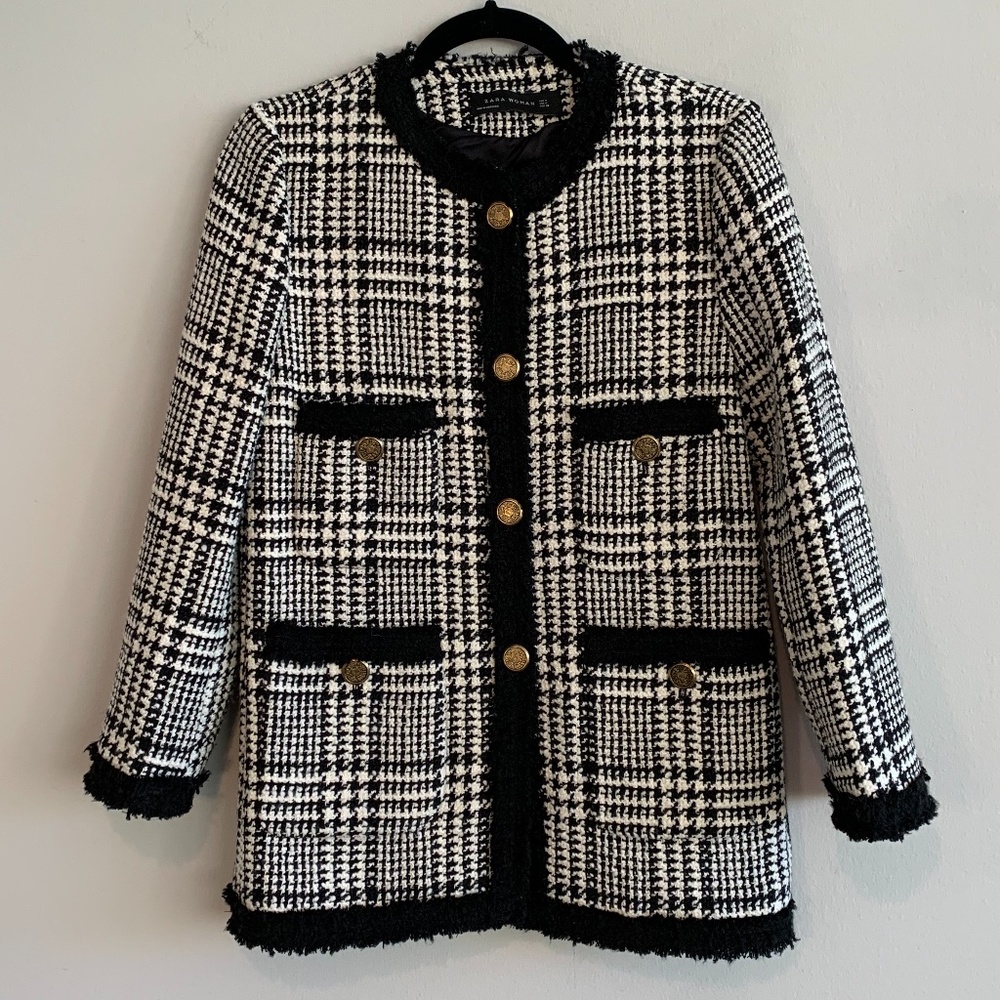 Zara Woman Tweed Jacket-MEDIUM
